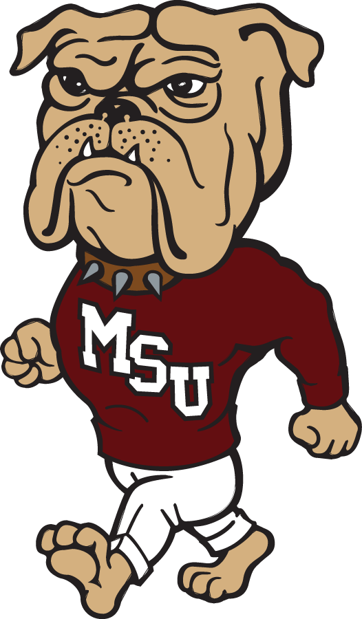 Mississippi State Bulldogs 1986-2008 Mascot Logo v2 DIY iron on transfer (heat transfer)